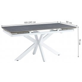 Керамический стол Parma DT757 160-240х90