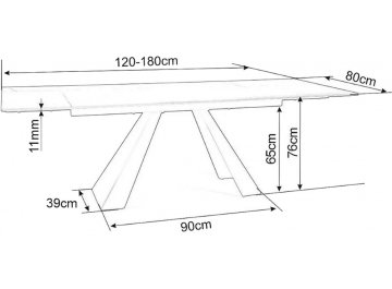 Керамический стол Salvadore
