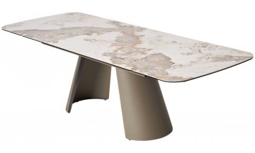 Керамический стол Stefan 180 gloss luxury pandora латте