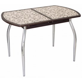 Стол Чинзано ПО-1 ст-2 венге / венге/крем / ножка 04 венге