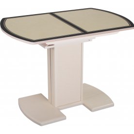 Стол Чинзано ПО молочный дуб / 12 D-2 / ножка 05 крем