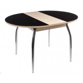 Стол Гала-3 дуб беленый / черный