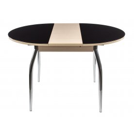 Стол Гала-3 дуб беленый / черный