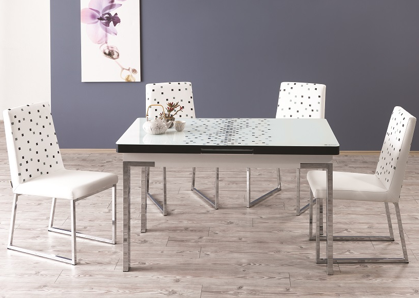 Стол обеденный M21 раскладной white