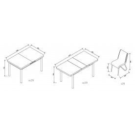 Стол M28 раскладной