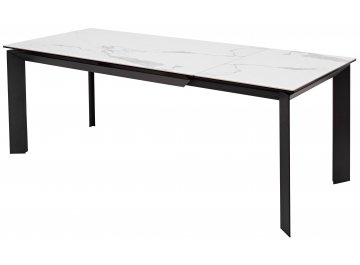 Керамический стол Cremona 140 high gloss statuario