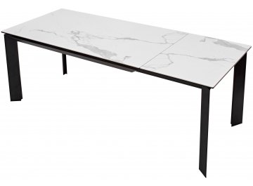 Керамический стол Cremona 140 high gloss statuario