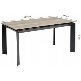 Стеклянный стол Сremona 160 KL-61