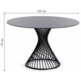 Стеклянный стол Bertoia mod. GT21