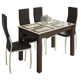 Стеклянный стол Бруно 1000 х 600