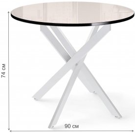 Стеклянный стол DikLine RS90