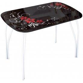 Стеклянный стол Лотос 1000 х 600