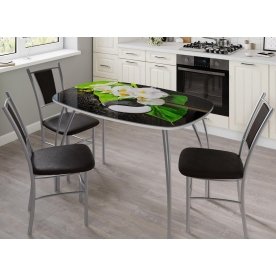 Стеклянный стол Лотос 1200 х 800