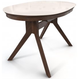 Стеклянный стол Местре 120/80-ОВС