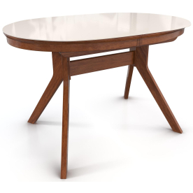 Стеклянный стол Местре 120/80-ОВС