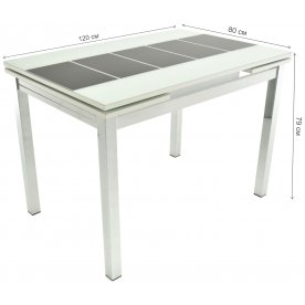 Стеклянный стол Шанхай Каре