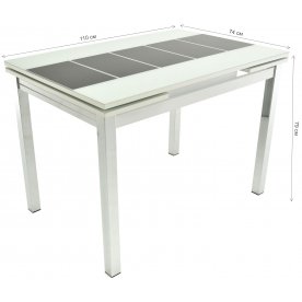 Стеклянный стол Шанхай Каре