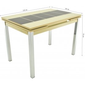 Стеклянный стол Шанхай Каре