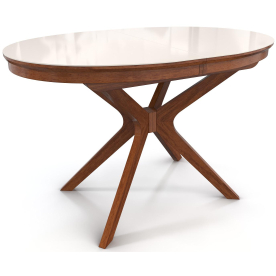 Стеклянный стол Сильвер 120/80-ОВС