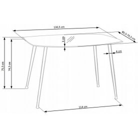 Стеклянный стол Арлетт