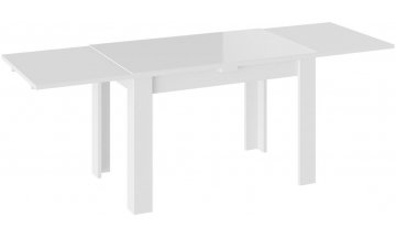 Стеклянный стол Норман тип 1 белый / стекло белый глянец