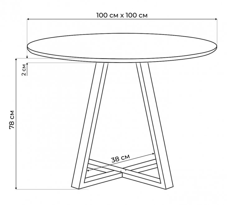 Стеклянный стол Норфолк 100 золото