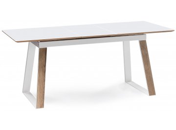 Обеденный стол Авлида белый / дуб монтана