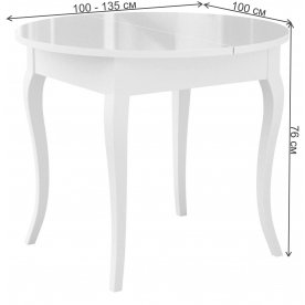 Стеклянный стол DikLine MR100