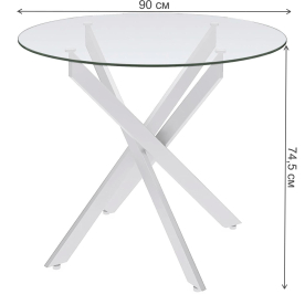 Стеклянный стол DikLine R90