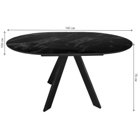 Стеклянный стол DikLine SFC100