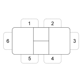 Стеклянный стол 1100 C