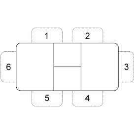Стеклянный стол Джой 1100