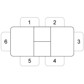 Стеклянный стол 1100 C