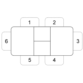 Стеклянный стол 1100 C