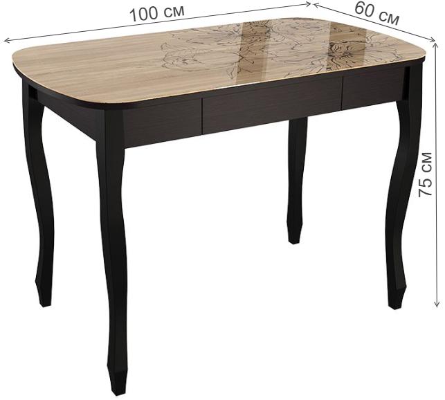 Стол Экстра 1 венге / капучино