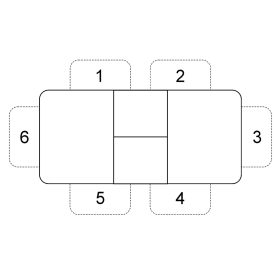 Стеклянный стол 1100 S