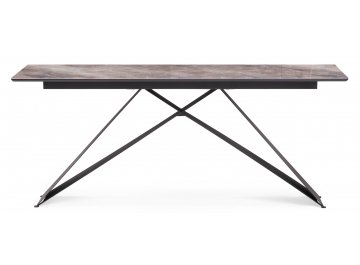 Обеденный стол Ноттингем 180х90х74 карелия / черный