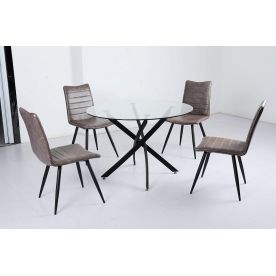 Стеклянный стол Petal D110