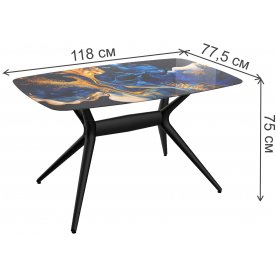 Стеклянный стол SHT-TU30-2/TT32 118/77