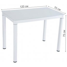 Стеклянный стол S04(120) 120