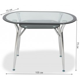 Стеклянный стол S604 105