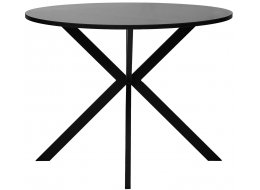 Стеклянный стол Вега D100 черный