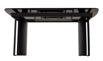 Керамический стол Rasmus 160 серый мрамор / черный