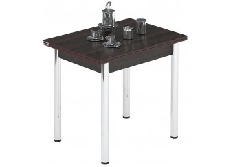 Стол обеденный раздвижной Лиль 1Р металл хром / венге