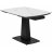 matt white marble solid ceramic / black