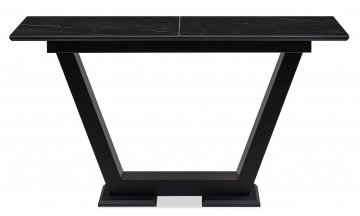 Керамический стол Иматра 140(180)х80х76 черный мрамор / черный