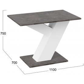 Стол на тумбе Рейн Тип 1