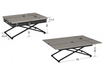 Стол трансформер Калифорния АНДРЭ Loft ЛДСП