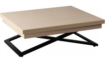 Стол-трансформер Cross выбеленный дуб / черный