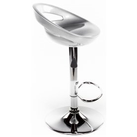 Барный стул Alfa серебристый